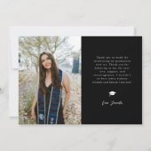 Adventure Begins Black Grad Multi Photo Aankondiging (Achterkant)