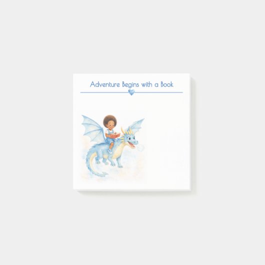 Adventure Begins with a Book Personalized Book Lov Post-it® Notes (Voorkant)
