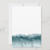 Adventure begint Baby shower Beren bergen Kaart (Achterkant)