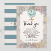 Adventure begint Baby shower Hartelijk dank Bedankkaart (Voorkant / Achterkant)