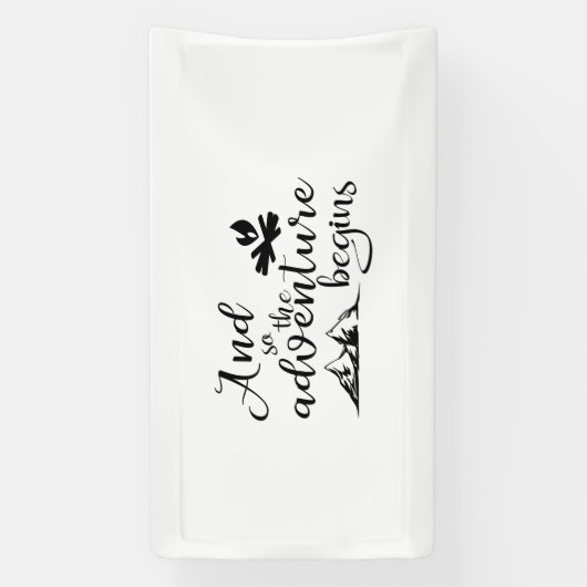 Adventure begint banner (Verticaal)