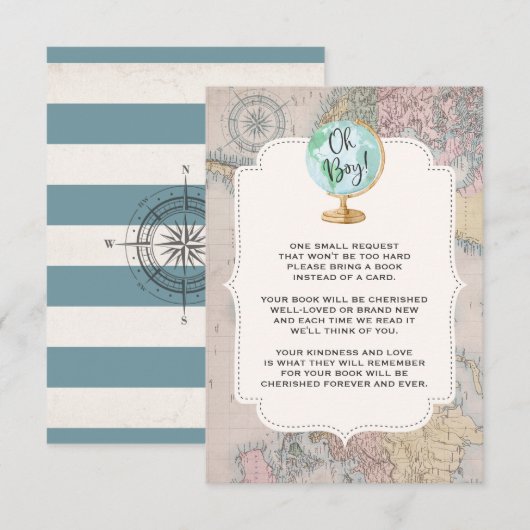 Adventure begint boekaanvraag kaartje Travel Showe Kaart (Voorkant / Achterkant)