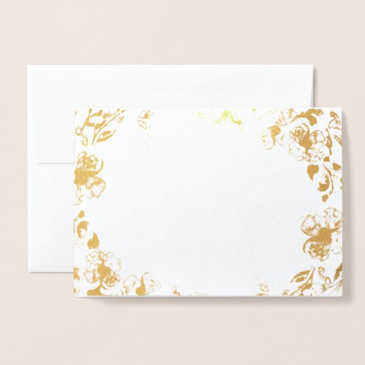 Adventure begint | Gold Foil-kaart Folie Kaarten (Voorkant met envelop)
