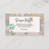 Adventure Begint Luier Raffle Ticket Reiskaart Informatiekaartje (Voorkant)