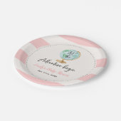 Adventure begint met Baby shower Papier Bord 7 inc (Gekanteld)