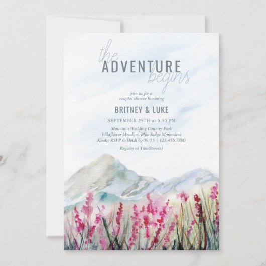 Adventure begint met de Shower van de Grauwe van d Kaart (Voorkant)