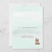 Adventure begint met Girl Lynx Rustic Baby shower Kaart (Achterkant)