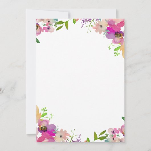 Adventure begint met Gold Script Floral Afstuderen Kaart (Achterkant)