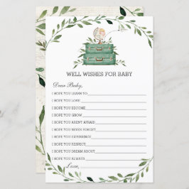 Adventure begint met Luggage Greenery die Baby wen