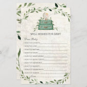 Adventure begint met Luggage Greenery die Baby wen (Voorkant / Achterkant)