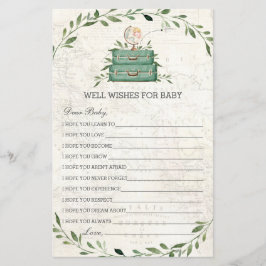 Adventure begint met Luggage Greenery die Baby wen