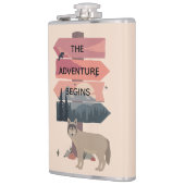 Adventure begint met reisgebarentaal Post Wilderne Heupfles (Links)