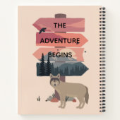 Adventure begint met reisgebarentaal Post Wilderne Notitieboek (Achterkant)