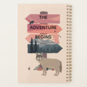Adventure begint met reisgebarentaal Post Wilderne Planner (Achterkant)