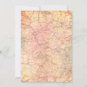 Adventure begint met roze virtueel Baby shower Kaart (Achterkant)