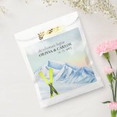 Adventure begint met winterweddenschap in het Ski- Bedankzakje (Gezegeld)