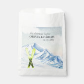 Adventure begint met winterweddenschap in het Ski- Bedankzakje (Voorkant)