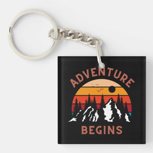 Adventure begint sleutelhanger (voorkant)