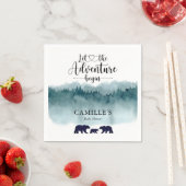 Adventure begint Waterverf Mountains Beren Servet (Insitu)