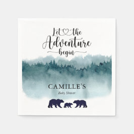 Adventure begint Waterverf Mountains Beren Servet