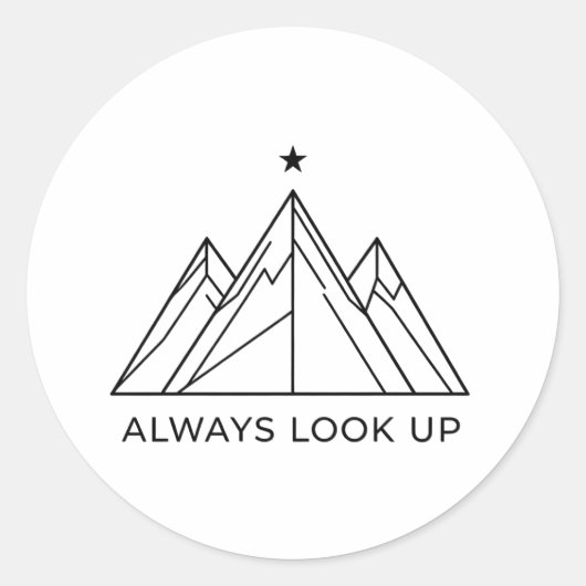 Adventure Berg Always Look Up sticker (Voorkant)