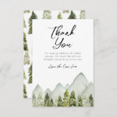 Adventure Birthday Bedankkaart (Voorkant / Achterkant)