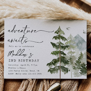 Adventure Birthday Invitation Adventure-partij Kaart