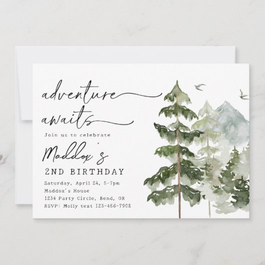 Adventure Birthday Invitation | Adventure-partij Kaart (Voorkant)