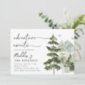 Adventure Birthday Invitation | Adventure-partij Kaart (Staand voorkant)