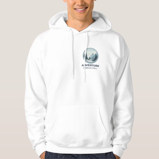 ADVENTURE – Boundless Thrill | Premium Cotton  Hoodie (Voorkant)
