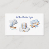Adventure Boy Baby Speelgoed Baby shower Boek Aanv Informatiekaartje (Achterkant)