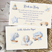 Adventure Boy Baby Speelgoed Baby shower Boek Aanv Informatiekaartje