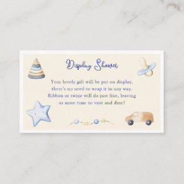 Adventure Boy Baby Speelgoed Baby shower Display S Informatiekaartje