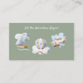 Adventure Boy Baby Speelgoed Baby shower Display S Informatiekaartje (Achterkant)