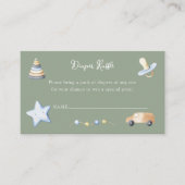 Adventure Boy Baby Speelgoed Baby shower Luier Raf Informatiekaartje (Voorkant)