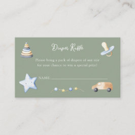 Adventure Boy Baby Speelgoed Baby shower Luier Raf Informatiekaartje