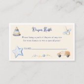 Adventure Boy Baby Speelgoed Baby shower Luier Raf Informatiekaartje (Voorkant)