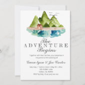 Adventure buitenste huwelijksuitnodiging kaart (Voorkant)