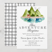 Adventure buitenste huwelijksuitnodiging kaart (Voorkant / Achterkant)
