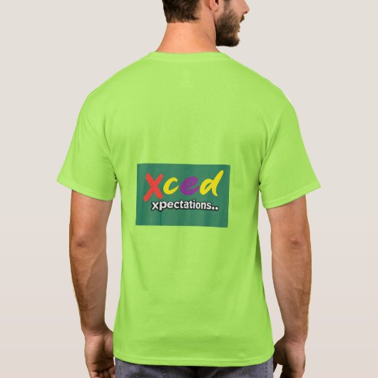 "Adventure Calls." in multi-kleur. T-shirt (Achterkant)