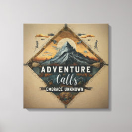 Adventure Calls Uitgerekt Canvas