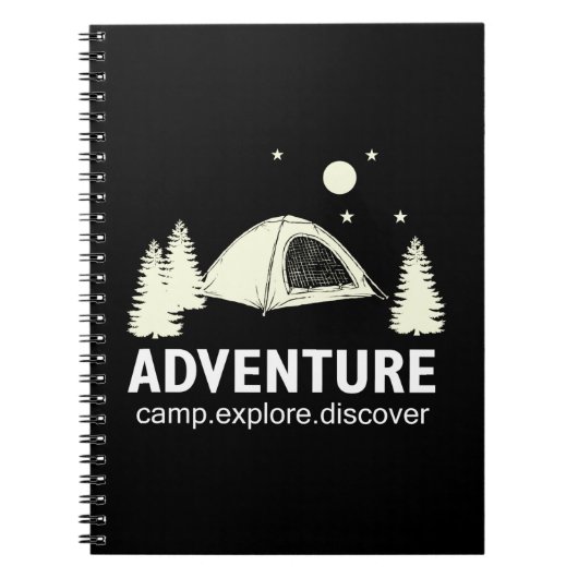 Adventure Camp Ontdek en ontdek Notitieboek (Voorkant)