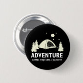 Adventure Camp Ontdek en ontdek Ronde Button 5,7 Cm (Voorkant /achterkant)