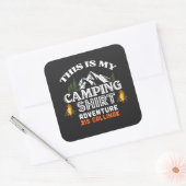 Adventure Camp Vierkante Sticker (Envelop)