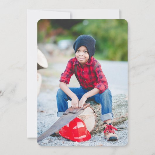 Adventure Camping Birthday Uitnodiging (Achterkant)