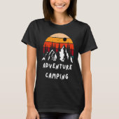 Adventure Camping Motorhome Camper Van Adventure C T-shirt (Voorkant)