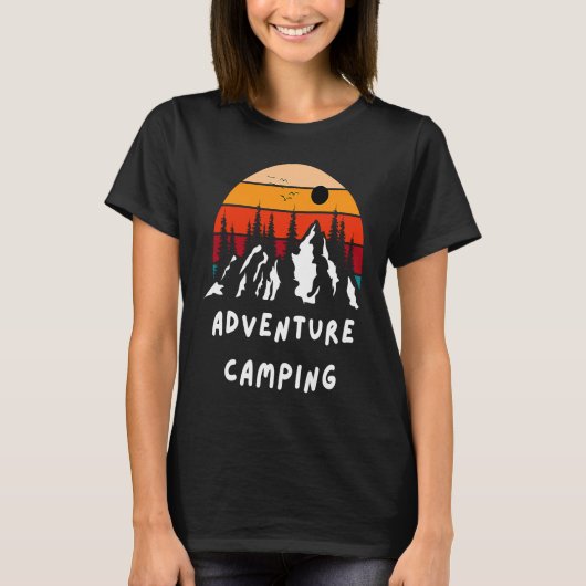 Adventure Camping Motorhome Camper Van Adventure C T-shirt (Voorkant)