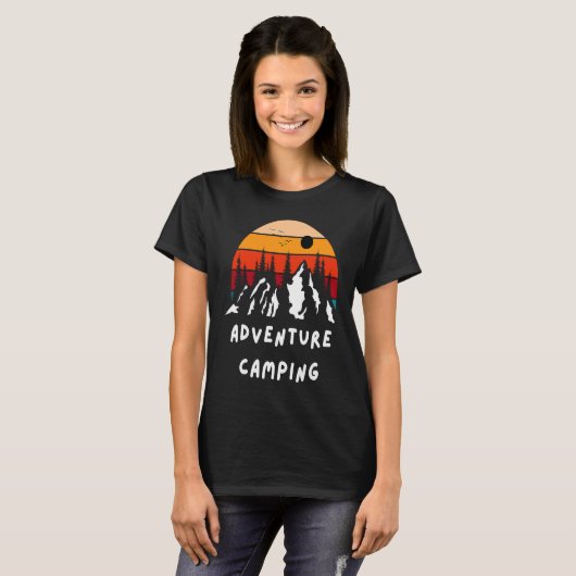 Adventure Camping Motorhome Camper Van Adventure C T-shirt (Voorkant volledig)