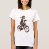 Adventure Cat: Bike Ride. T-shirt (Voorkant)