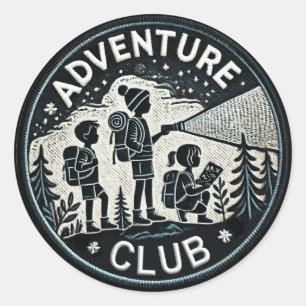 Adventure Club sticker voor kinderen ontdekkingsre
